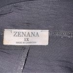 Zenana Outfitters  Charcoal V-Neck Top Photo 2