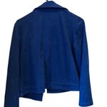 Chico's  total blue‎ Velvet Blazer Jacket 1 Womens Photo 8