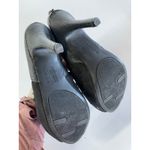 Fergalicious Heels Womens 6 Black Errand Ruffled Open Toe Shoes Vintage Y2K Photo 3