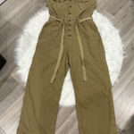 American Eagle Outfitters Olive Jumpsuit Size L Photo 0