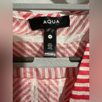 AQUA  Striped V Neck Top Photo 2