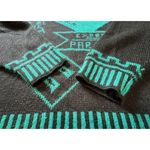 Looking Good Knits Womens‎ Sweater Size L Vintage Multicolor Knit Pullover Black Size L Photo 4