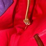 Dooney & Bourke DOONEY BURKE Purple Suede Brown Leather Hobo Shoulder Bag w Dooney Duck HangTag Photo 10