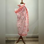 Boho Sarong Red Paisley Print Vacation Summer Beach Casual Scarf Wrap One Size Size undefined Photo 6