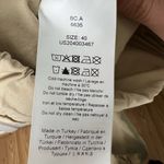 Ganni Womens Straight Leg Organic Cotton Cargo Beige Pull On Trousers L Photo 11