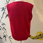 Red Sweater with American Flag Design Size L Photo 2