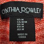 Cynthia Rowley  Size Medium White and‎ Orange Stripped Turtleneck Soft EUC Photo 5