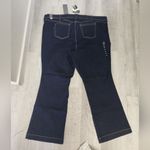 Torrid 30 TALL NEW W TAGS DARK FLARE DENIM⭐️DARK BLUE with Threading, AMAZING Photo 4
