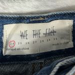 We The Free Jean Shorts 24” Blue Cut Off High Distressed Cotton Denim Jorts Photo 9