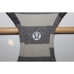 Lululemon Womens  Gray Orange Striped Racerback Tank Top Sleeveless Shirt Size 6 Photo 2