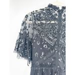 Mac Duggal  9143 Black Embellished High Neck Beaded Mini Dress 6 NWT Photo 2