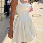 Commense White Sleeveless Square Neck Mini Dress Size M Photo 5