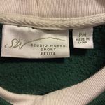 Vintage Embroidered Granny Core Crewneck Sweatshirt Green Size M petite Photo 5