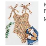 SheIn Floral Knot Strap bodysuit Photo 1