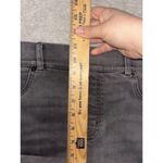 Spanx  Jeans Grey Distressed Denim Skinny Raw Hem‎ Pull On Size L #20213R Casual Photo 7