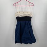 BCBGMAXAZRIA  Dress Size 2 Colorblock Straps/Strapless NWT Bubble Hem Y2K 2000s Photo 2