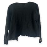 Worthington Black Floral Embroidered Beaded Knit Cardigan Grannycore Retro Sz M Photo 5