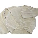 Love, Whit by Whitney Port Sweater Womens X Large Cream Crisscross Ribbed Knit‎ Size XL Photo 1