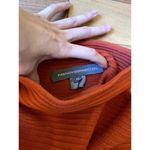 French Connection Soft Ribbed Boxy Knit Sweater Jumper Top Orange Size XS Small Photo 4