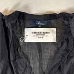 Luxe  Black Tunic with Pink Floral Embroidery Photo 2