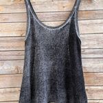 American Eagle  Sweater Tank Women’s Size Small Gray Black Knit Mesh Sides Photo 0