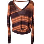 BCBGMAXAZRIA Reva Sweater NNI1H807 Ombré Purple Orange Size Small Viscose Linen Photo 2