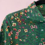 Anthropologie Maeve Green Floral Turtleneck Shirt Whimsy Fairy Women size Small Photo 3