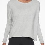 Athleta Grey Open Cut Out Back Top Photo 0