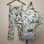 Billabong Hana Koa Beach surfer short sleeve button shirt & pants set NEW SMALL Photo 4