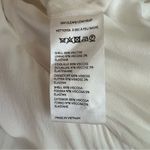 BHLDN  Anthro Nicoletta One Shoulder Removable Scarf White Ivory Satin Midi Dress Photo 9