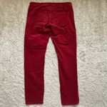 CAbi Cute Vintage  Sz 6 Red Corduroy  Straight Leg Relaxed Fit Jeans Pants Chic Photo 1