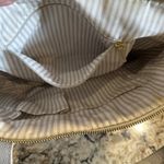 JOY Mangano Smart Chic pebbled Leather Double Decker Tote Taupe Purse Handbag Photo 7