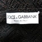 Dolce & Gabbana  Black Open Knit Sleeveless V Neck Tank Top Simmering Blouse Photo 4