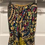 Hello Miss -strapless paisley, satin  maxi dress L Photo 3