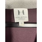 Halston Heritage Ruched Deep V Bodycon Dress Plum Purple | Size Small Photo 4