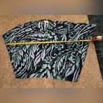 Belle by Kim Gravel Bohemian Floral Frenzy Tunic Top Blue Green Fall Outfit Size L Photo 4