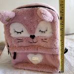Betsey Johnson plush foxy backpack "Luv Betsy" blush rose pink mauve Photo 9