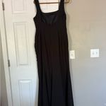 Amsale Black Formal Maxi Dress Gown Event Date Night Wedding Guest Elegant Size 16 Photo 5