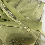 Michael Michael Kors paisley wrap front wide leg jumpsuit in sage green‎ Green Size XS Photo 5