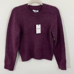 RE/DONE NWT‎  60s Shrunken Sweater Size SMALL Plum REDONE Photo 2
