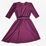 1970s Vintage Burgundy Fit and Flare Semi Photo 1