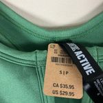 PINK - Victoria's Secret NWT Pink Victoria’s Secret Seamless Crop Top Womens S Green Notch Neck Ribbed Photo 4