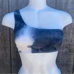 Gray and White Smoky One Shoulder 2 Piece Bikini Set Size XS Photo 3