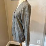 J.Crew Cashmere Gray Long Sleeve Button Down Cardigan Women’s Size Large Photo 2