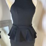 Lush Clothing Lush Black racer back peplum Mini Dress Photo 5