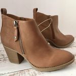 Leather Ankle Boots, Size 6 1/2 Brown Photo 1