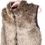 Y2K Faux Fur Sweater Vest Brown Bratz Style Vest Size L Photo 1