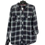 Dress Barn Women's Black Plaid Buttoned Shirt Photo 0