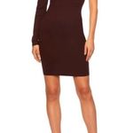 Revolve NWT Susana Monaco Pleated One-Shoulder Mini Dress Cabernet size medium Photo 1