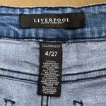 Liverpool Light Blue Acid Wash Denim Bermuda Jean Shorts Sz 27 Photo 3